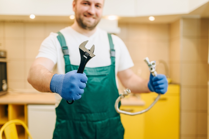 Klempner bei der arbeit